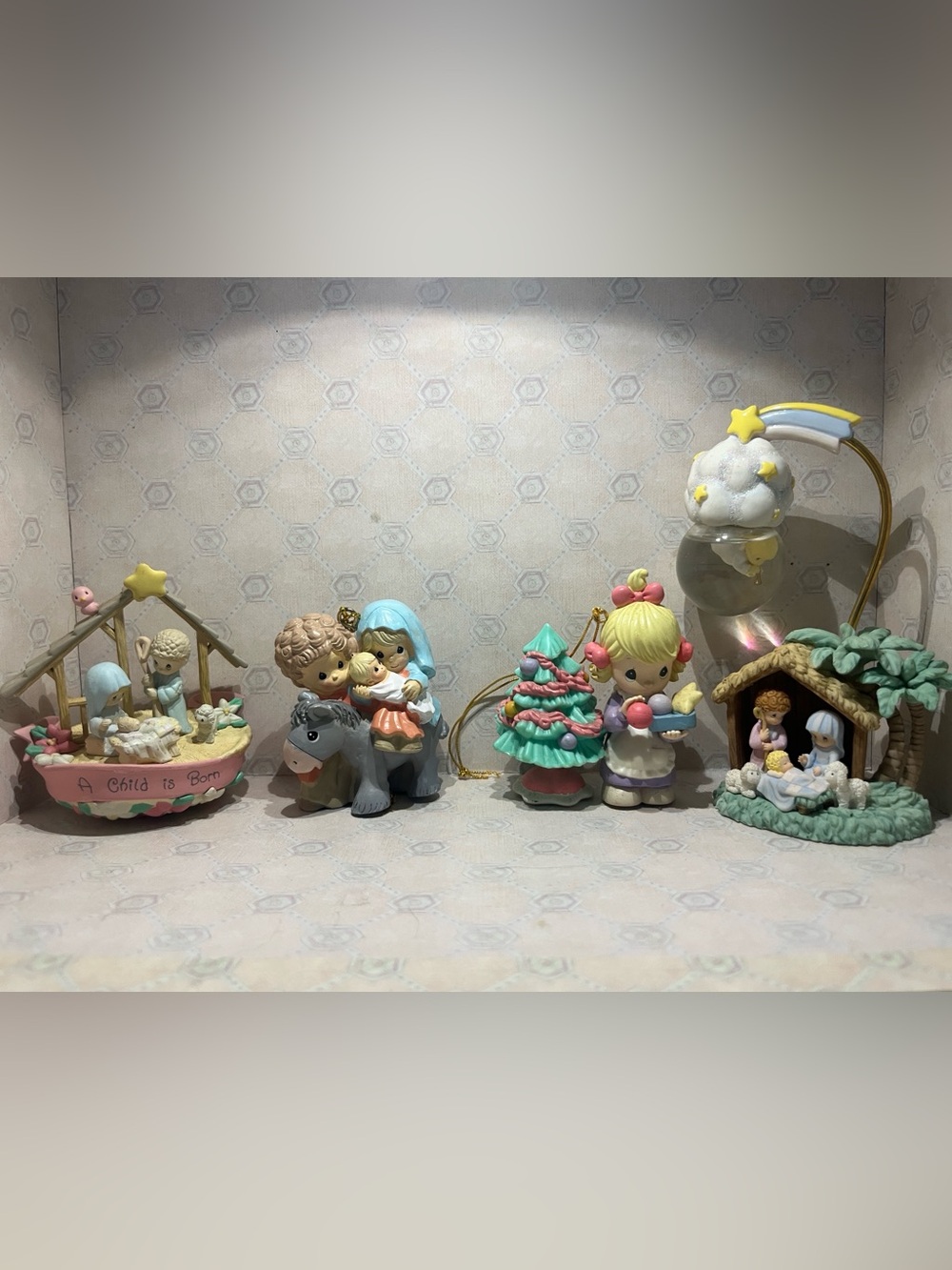Precious Moments Holiday Ornaments and Figurine